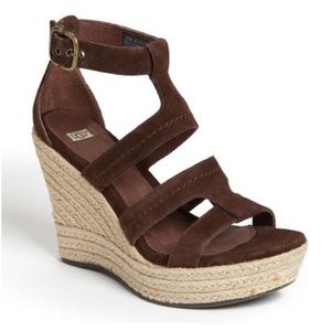 Ugg Lauri Espadrille Wedge Strappy Sandals